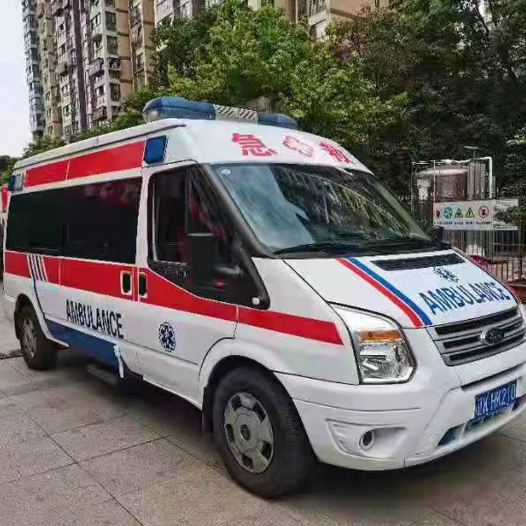米易长途救护车护送病人返乡